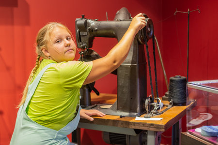 Children on a guided tour.の写真素材