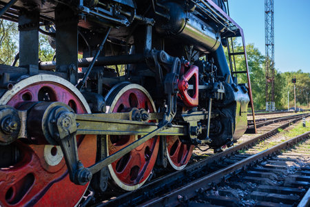 Russia, Tver region, Ostashkov-08/25/2024. RETROPOEZ "SELIGER" BOLOGOE â OSTASHKOV on steam traction.の写真素材