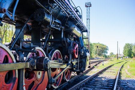 Russia, Tver region, Ostashkov-08/25/2024. RETROPOEZ "SELIGER" BOLOGOE â OSTASHKOV on steam traction.の写真素材