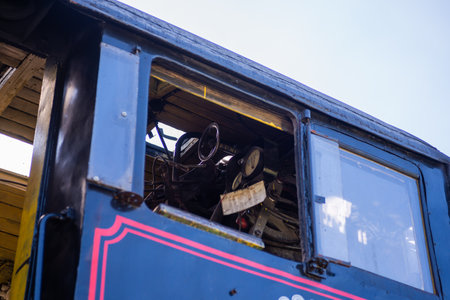 Russia, Tver region, Ostashkov-08/25/2024. RETROPOEZ "SELIGER" BOLOGOE â OSTASHKOV on steam traction.の写真素材