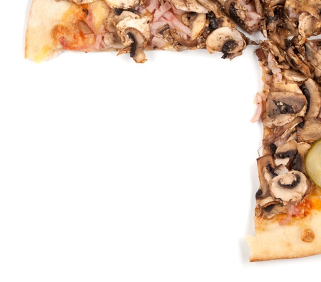 pizza borderの写真素材