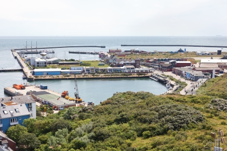 Island Helgoland in Germany on sunny day