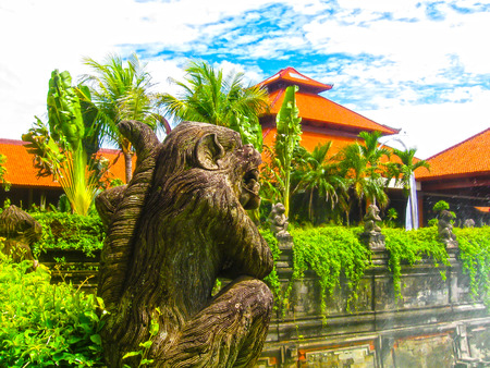 Bali, Indonesia - January 02, 2009: The main entrance in Ayodya Resort Bali at Nusa Dua, Bali, Indonesiaのeditorial素材