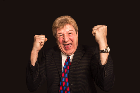 The happy senior businessmanの写真素材