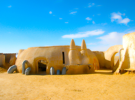 Sahara, Tunisia - January 03, 2008: Abandoned sets for the shooting of the movie Star Warsのeditorial素材