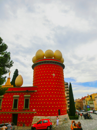 Figueres, Spain - September 15, 2015: Dali Museum in Figueres, Spainのeditorial素材