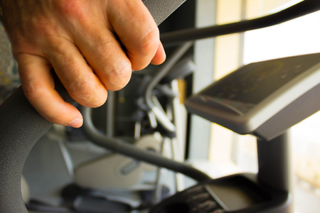 Abstract blur fitness gym background