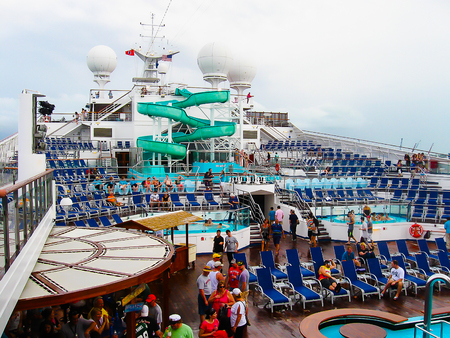 Miami, USA - January 5, 2014: Carnival Glory Cruise Ship