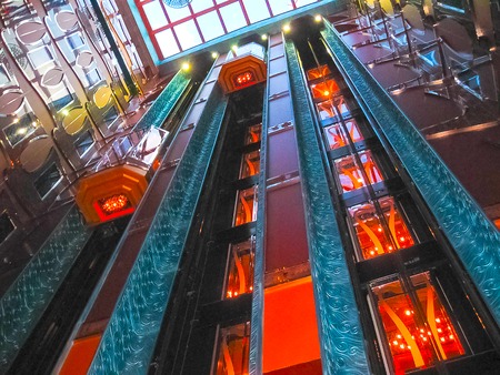 La Romana, Dominican Republic - February 05, 2013: The view of interior of cruise ship Costa Luminosa.のeditorial素材