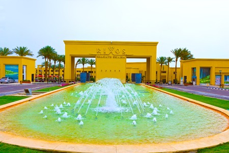 Sharm El Sheikh, Egypt - April 13, 2017: The luxury five star hotel RIXOS SEAGATE SHARMのeditorial素材