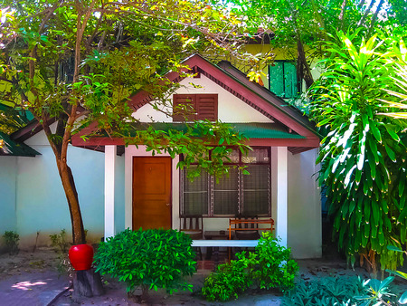 Railay, Krabi, Thailand - February 02, 2010: The Sand Sea Resort at tropical Thailand islandのeditorial素材