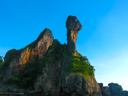 Chicken Island. The tropical landscape. Railay, Thailandの写真素材
