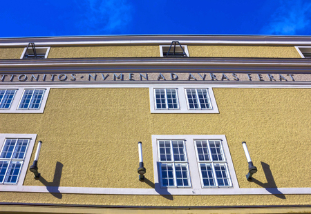 Salzburg, Austria - May 01, 2017: The old University facade in Austriaのeditorial素材