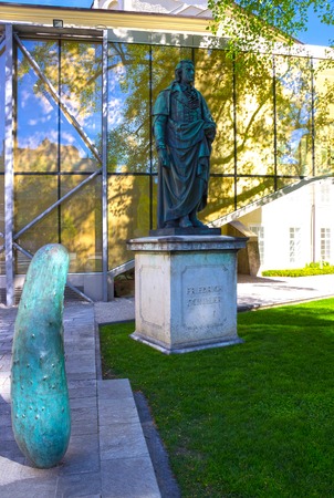 Salzburg, Austria - May 01, 2017: The Salzburg University facade in Austriaのeditorial素材