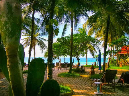 Koh Samui, Thailand - June 27, 2008: The beach at Chaweng Buri Resortのeditorial素材