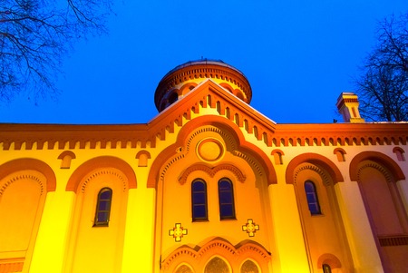 Russian Orthodox Church of Saint Paraskeva in the Old Town of Vilnius in Lithuaniaの写真素材