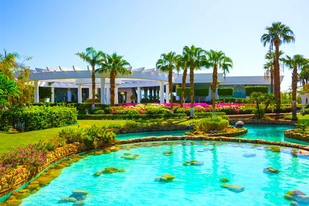 Sharm El Sheikh, Egypt - September 26, 2017: Buildings and Area Hotel Monter Carlo Resort Sharm El Sheikhのeditorial素材