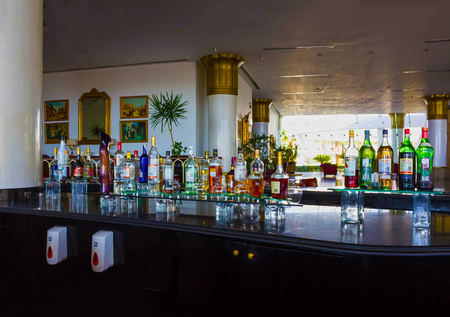 Sharm El Sheikh, Egypt - September 26, 2017: The lobbi at Monter Carlo Sharm Resort and SPAのeditorial素材