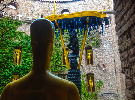 Figueres, Spain - September 15, 2015: Details from Dalis Museumのeditorial素材
