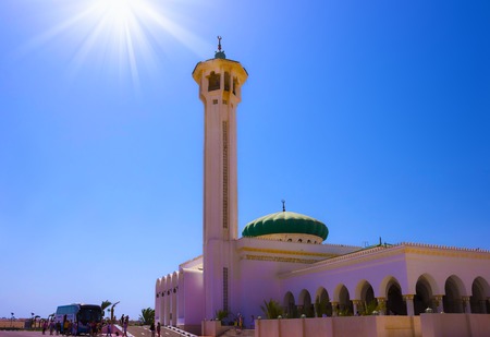 Sharm el Sheikh, Egypt - September 23, 2017: Mubarak Mosque, Islamic. Egypt. Big mosque in...