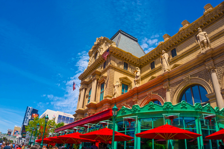 Las Vegas, United States of America - May 05, 2016: The view of Paris hotel at Las Vegas stripのeditorial素材