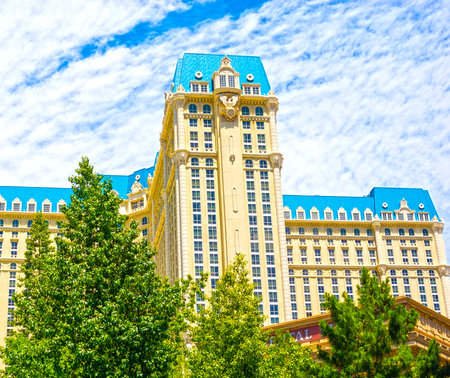 Las Vegas, United States of America - May 05, 2016: The view of Paris hotel at Las Vegas stripのeditorial素材