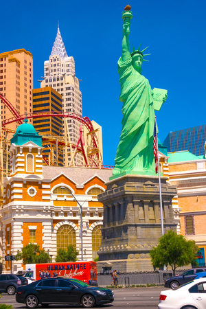 Las Vegas, Nevada, USA - May 04, 2016: New York Hotel Casinoのeditorial素材