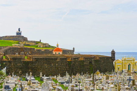 The old Cemetery at San Juan at Puerto Ricoの写真素材