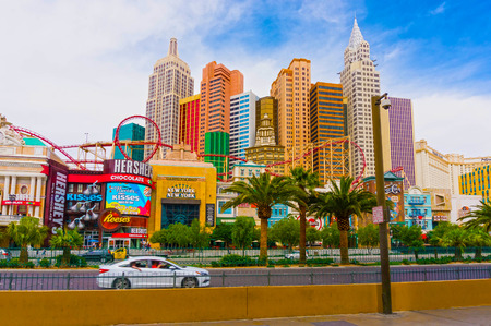 Las Vegas, Nevada, USA - May 05, 2016: New York Hotel Casinoのeditorial素材