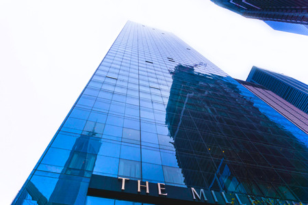 New York City, United States of America - May 01,2016: The Millenium Hilton Hotel with the Freedom...