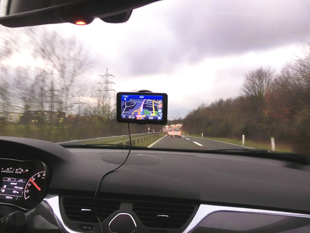 GPS or Global Positioning System car navigation device