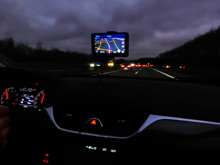 GPS or Global Positioning System car navigation device