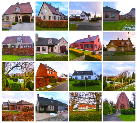 Belgian Country House. A charming house typical of Belgian country styleの写真素材