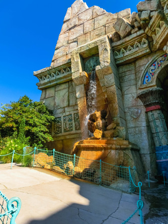 Orlando, Florida, USA - May 09, 2018: Poseidon Fury. Islands of Adventure. Universal.のeditorial素材