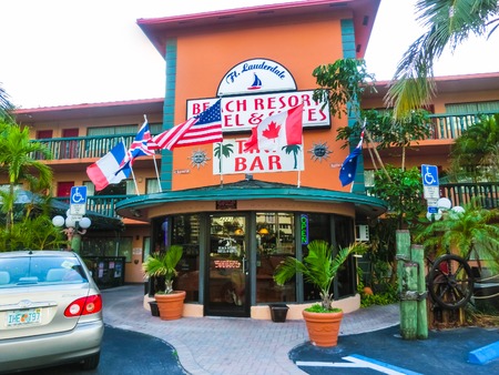 Ft.Lauderdale, USA - May 12, 2018: Ft.Lauderdale Beach Resort Hotel and suites at Ft.Lauderdale, USA on May 12 2018のeditorial素材