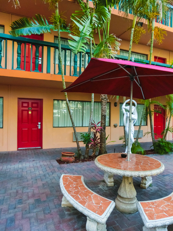 Ft.Lauderdale, USA - May 12, 2018: Ft.Lauderdale Beach Resort Hotel and suites at Ft.Lauderdale, USA on May 12 2018のeditorial素材