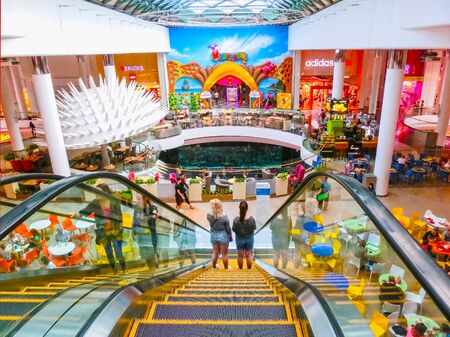 Kiev, Ukraine - July 22, 2019. Food cort in Ocean Plaza Mall in Kiev Ukraineのeditorial素材