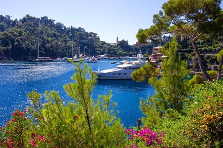 Seaside villas near Portofino in Italyの写真素材
