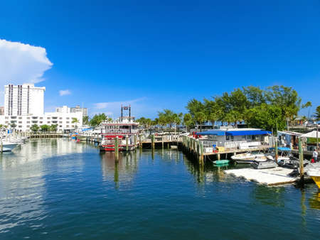 Fort Lauderdale - December 11, 2019: The jungle queen, popular tourist attraction the jungle queen has been in operation for the last 70 years taking touristsのeditorial素材