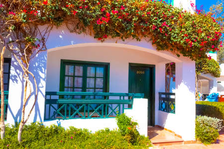 Sharm El Sheikh, Egypt - February 13, 2020: The view of hotel Verginia Sharm Resort and Aqua Park 4 stars at Sharm El Sheikh, Egypt on February 13, 2020のeditorial素材