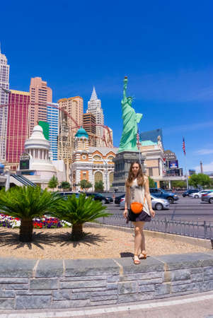Las Vegas, Nevada, United States of America - May 04, 2016: New York - New York Hotel Casino. New York New York is a luxury hotel and casino, located on the Las Vegas Stripのeditorial素材