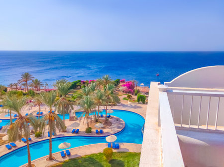 Sharm El Sheikh, Egypt - September 14, 2020: Hotel Siva Sharm, ex Savita Resort, 5 stars at Sharm El Sheikh, Egypt on September 14, 2020のeditorial素材