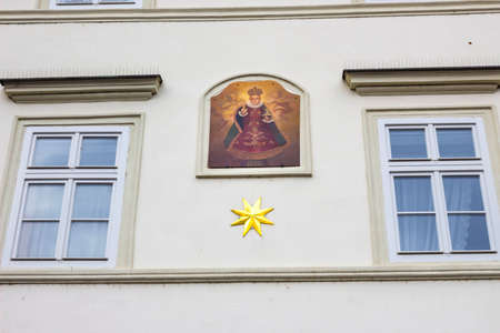 Prague, Czech Republic - December 31, 2017: Prague, Czech Republic - December 31, 2017: The facade...