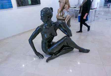 Capri, Italy - May 04, 2014: The instalation at art gallery at Capri, Italy on May 04, 2014のeditorial素材