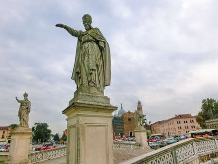 Fragment of Prato della Valle in Padua, Veneto, Italy.のeditorial素材