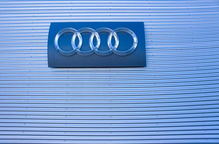 Kyiv, Ukraine - August 15, 2020: The Audi car store at Kyiv, Ukraine on August 15, 2020:のeditorial素材