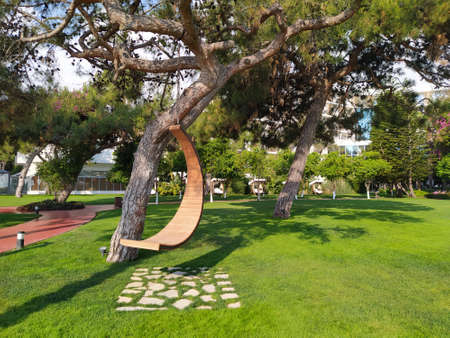 Beldibi, Kemer, Antalya, Turkey - May 11, 2021: The view of Rixos Beldibi hotel 5 stars at Beldibi, Kemer, Antalya, Turkey on May 11, 2021のeditorial素材