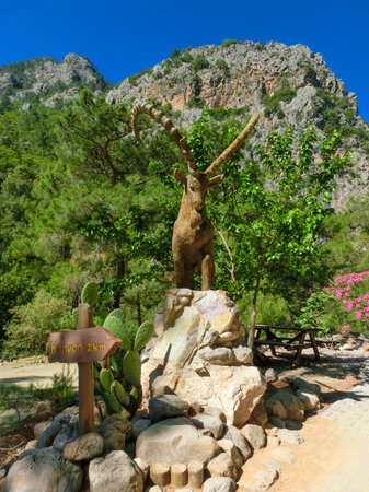 Beautiful canyon of Harmony, near the town of Goynuk and Antalya in Turkey.の写真素材