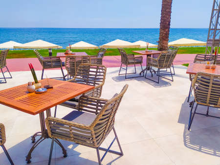 Beldibi, Kemer, Antalya, Turkey - May 11, 2021: The view of Rixos Beldibi hotel 5 stars at Beldibi, Kemer, Antalya, Turkey on May 11, 2021のeditorial素材