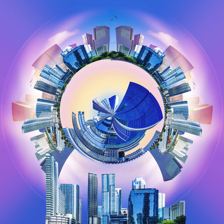 Collage about Miami, Florida, United States of America. It is world famous travel location.の写真素材